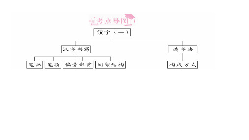 六年级下册语文习题课件 第二章 汉字 全国通用