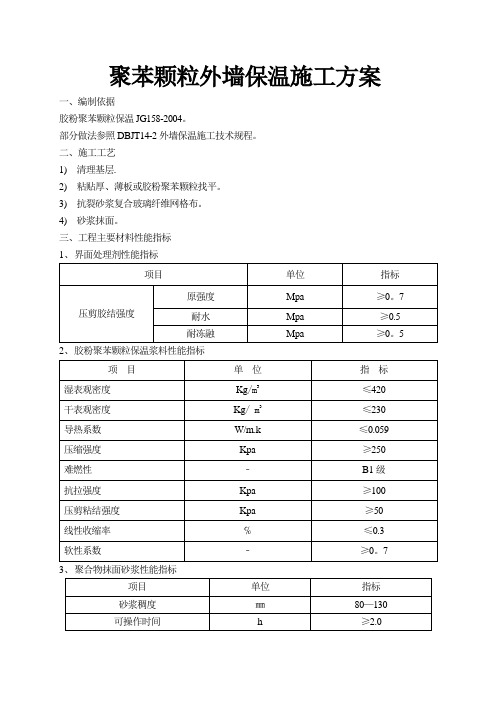 聚苯颗粒外墙保温施工方案