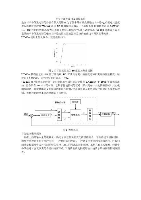 半导体激光器TEC温控实验