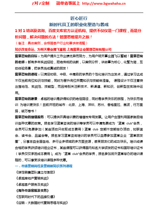 《匠心匠行——新时代员工的职业化塑造与养成》