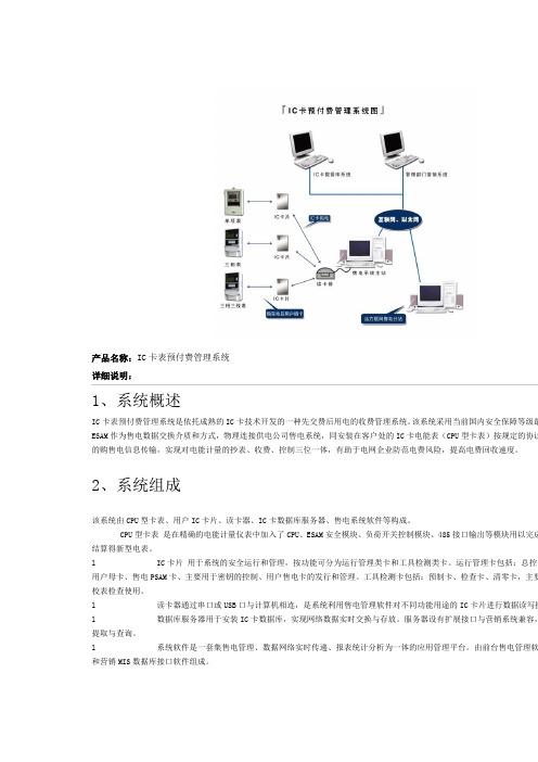 IC卡表预付费管理系统