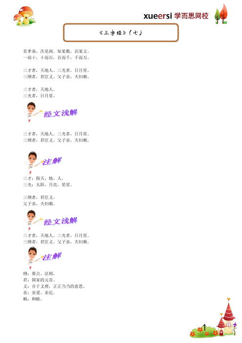 小学国学经典解析之《三字经》(七)