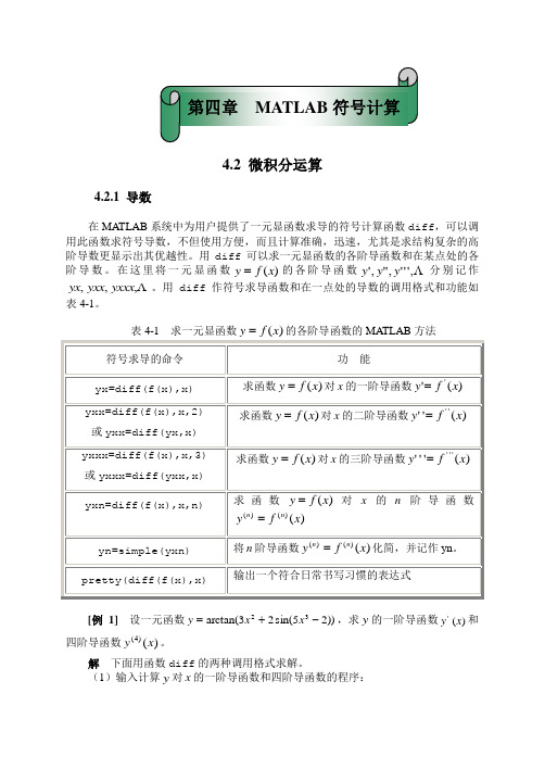 《数值分析及其MATLAB实现》篇MATLAB快速入门word