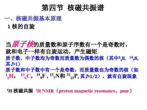 有机化学 H-NMR