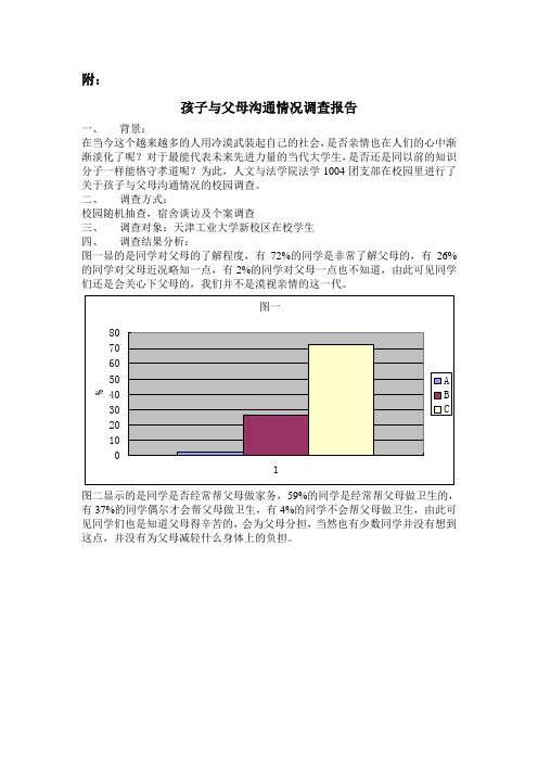 孩子与父母沟通情况调查报告