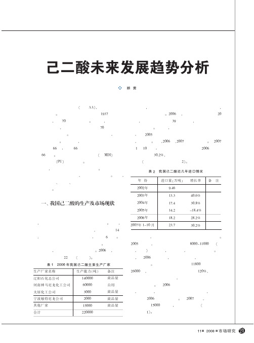 己二酸未来发展趋势分析