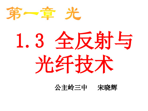 第三节光的全反射及光纤技术