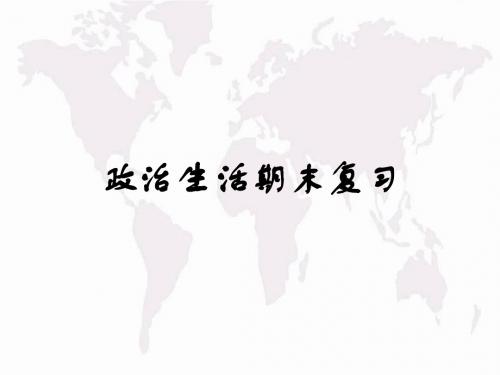 《政治生活》点、线、面、体式总复习+答题技巧要