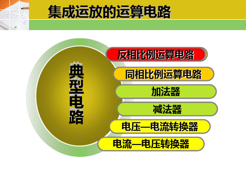 反相比例运放电路 课件