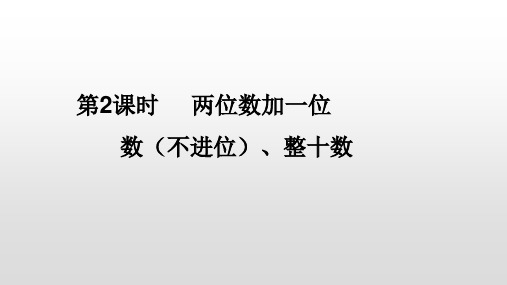 一年级下册数学课件 6.2 两位数加一位数PPT(不进位)、整十数人教新课标(共25页)