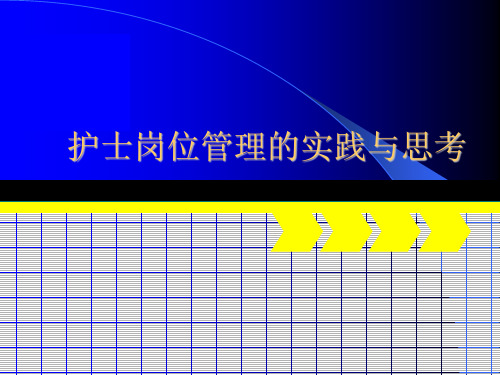 护士岗位管理ppt课件