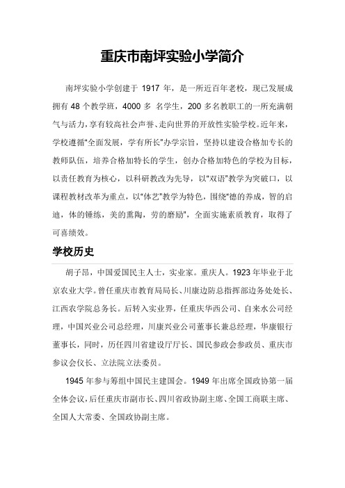 重庆市南坪实验小学