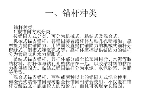 一、锚杆的种类资料