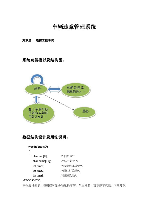 车辆违章管理系统