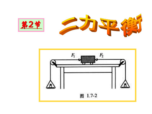 人教版物理《二力平衡》ppt课件1