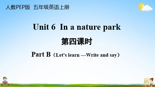 人教PEP版五年级英语上册《Unit 6 第四课时》教学课件PPT小学优秀公开课