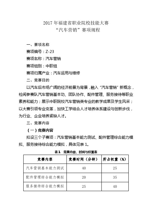 2016年福建职业院校技能大赛