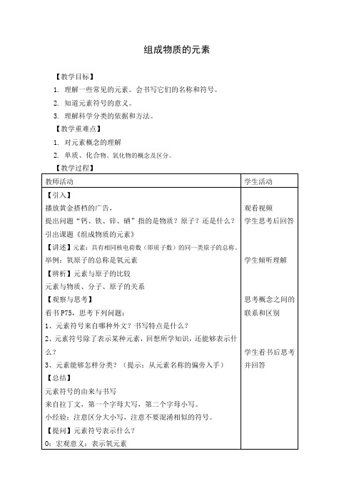 沪教新课标九年级上册初中化学《第三章 物质构成的奥秘 第2节 组成物质的化学元素》_9