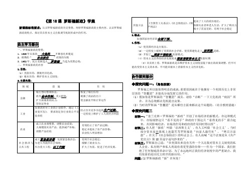 罗斯福新政(学案)