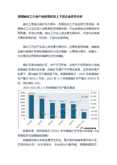 我国磷化工行业产业链现状及上下游企业优势分析