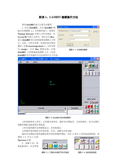 GAMBIT操作方法、Fluent操作方法