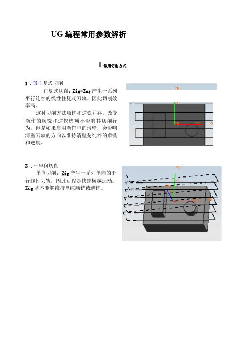 UG切削参数设置要点