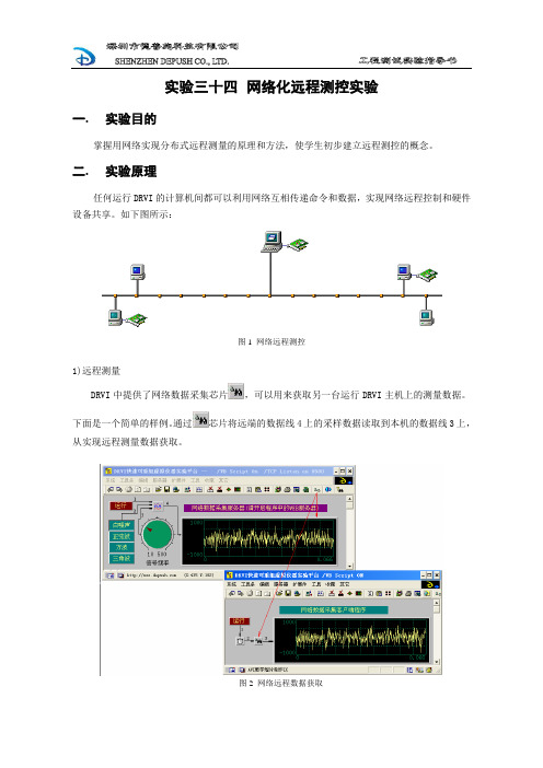 34网络化远程测控实验