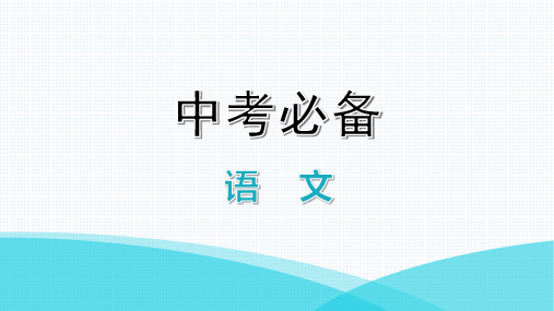 2022年中考语文复习第二部分积累运用  第五章仿写句子,压缩语段