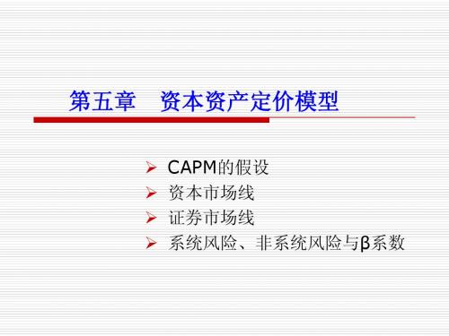 金融经济学-6资本资产定价模型