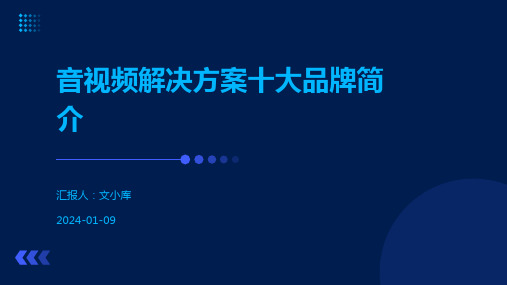 音视频解决方案十大品牌简介