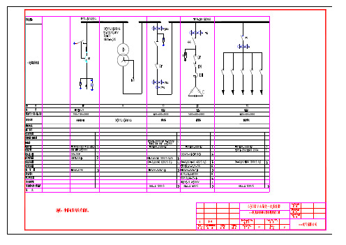 某城市海绵公园配电工程630KVA箱变电气原理图(含完整cad附件,含材料清单)