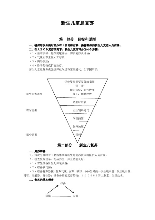 新生儿窒息复苏文档