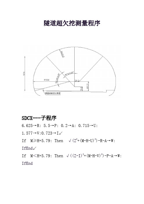 隧道超欠挖程序