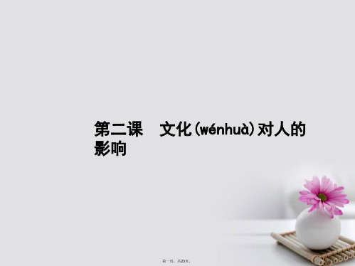 高优指导浙江专用高考政治一轮复习第一单元文化与生活2文化对人的影响课件新人教版必修30728267