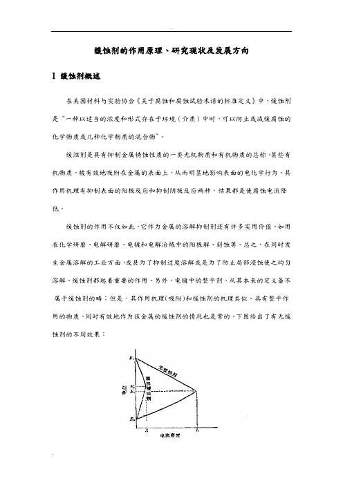 缓蚀剂的作用原理、研究现状及发展方向