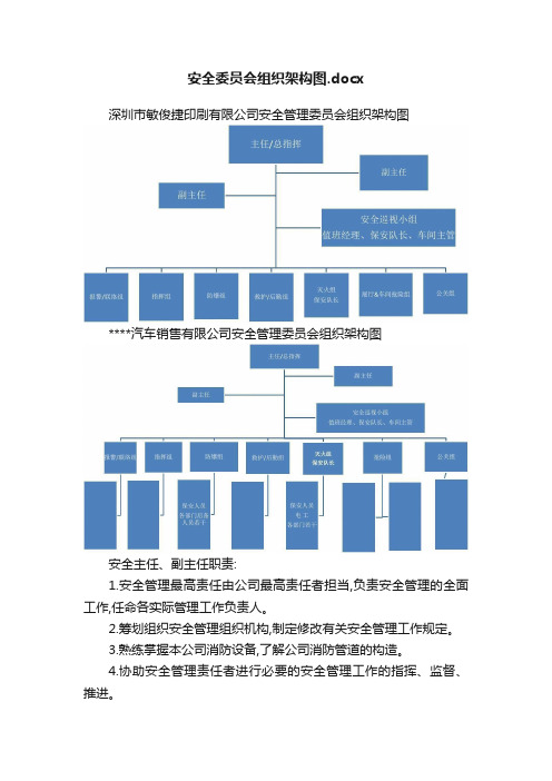 安全委员会组织架构图.docx