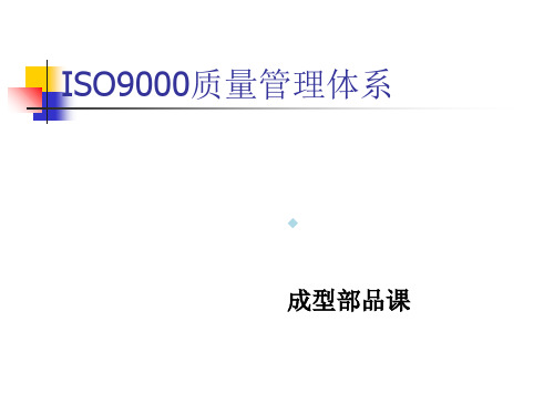 ISO9000质量管理体系