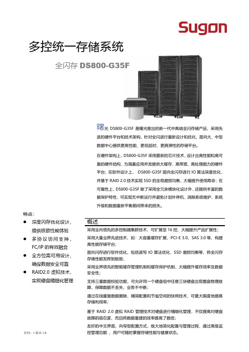 曙光DS800全闪存技术白皮书