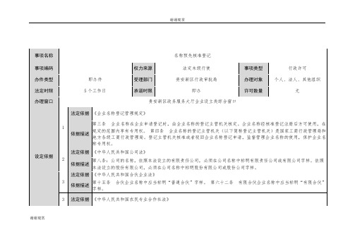 企业名称预先核准申请书填写说明.doc