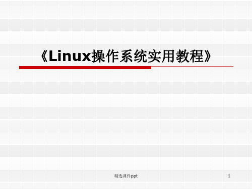 Linux操作系统实用教程ppt课件