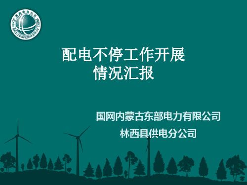 配电不停工作开展情况汇报