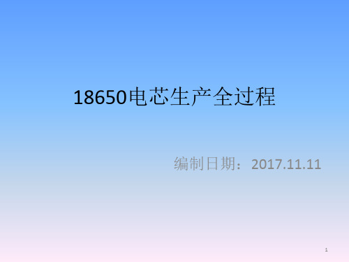 18650电芯生产全过程ppt课件