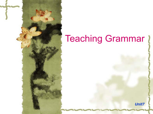 Teaching Grammar