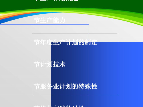 企业生产计划的制定(ppt 34页)