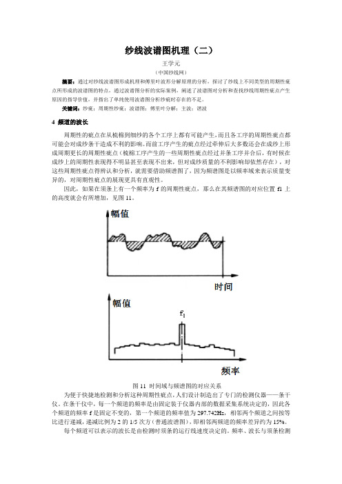 纱线波谱图机理(二)