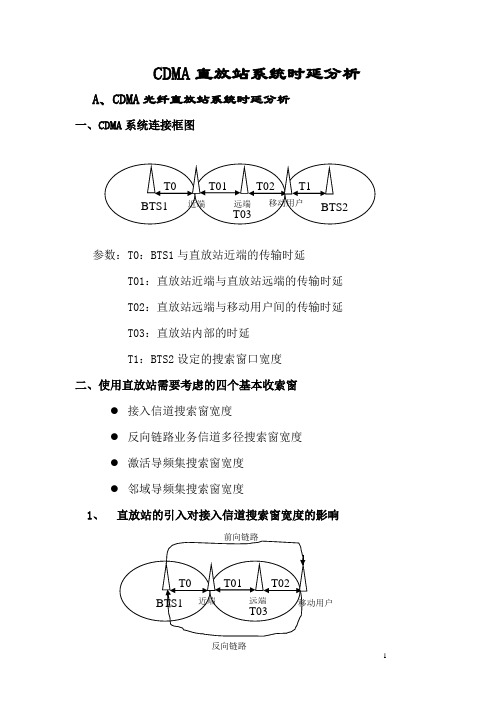 CDMA直放站时延分析