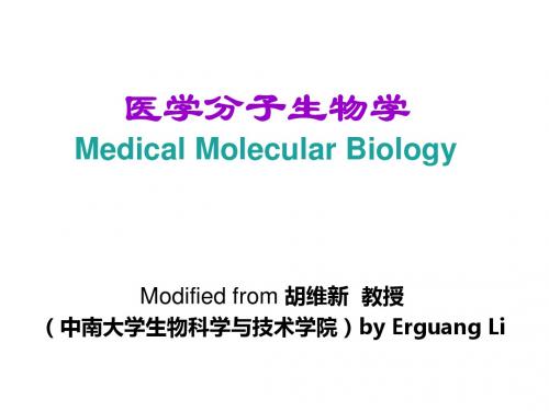 医学分子生物学中南大学课件0