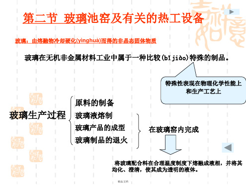 玻璃池窑及有关的热工设备