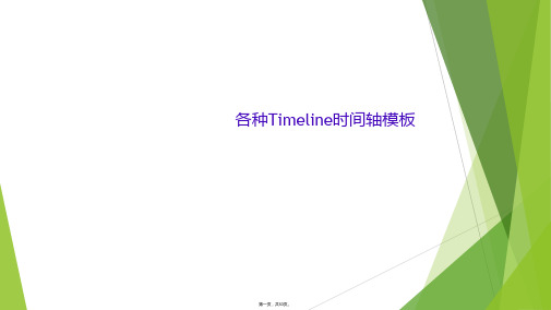 各种Timeline时间轴模板