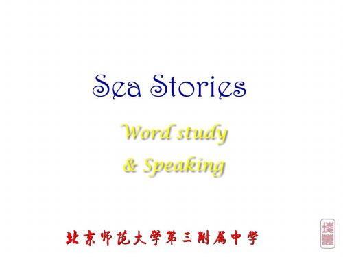 高一英语Sea-stories课件